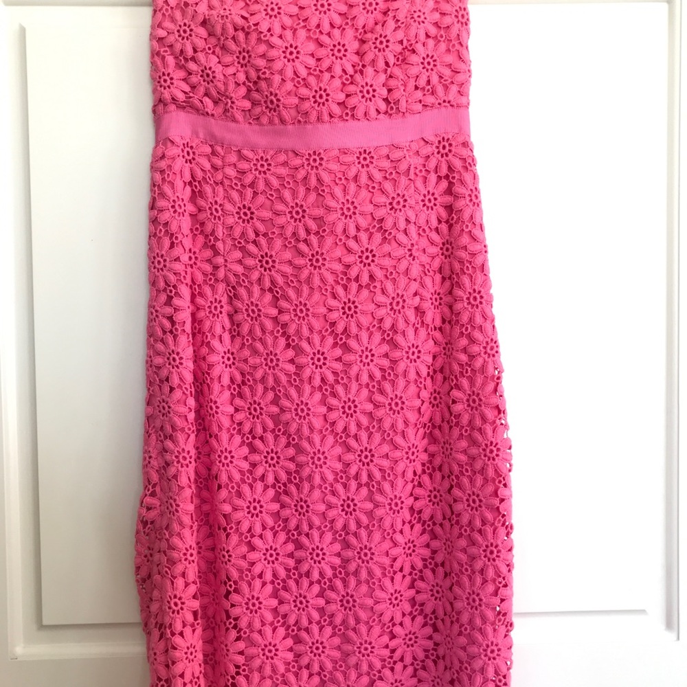 Lilly Pullitzer Hot Pink Strapless Dress